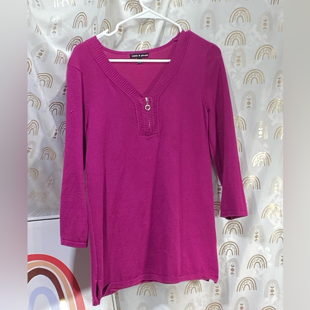 Cable & Gauge Purple Blouse